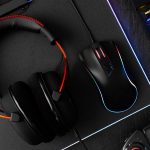 computer mouse and headset