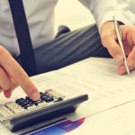 Man with calculations