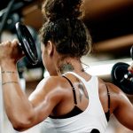 Girl doing back Exercises